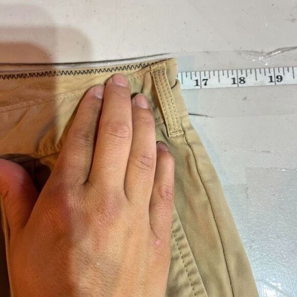 Alex Mill Standard Signature Pleated Pant Chino Tan Ankle pants Size 32 unisex - Picture 9 of 12